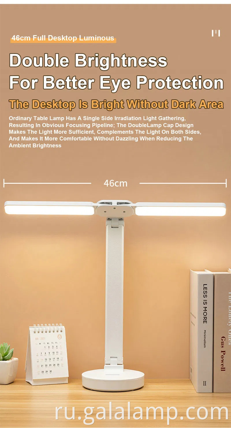 Умный сенсорный контролируемый складной настольный настольный лампа для домашнего офиса